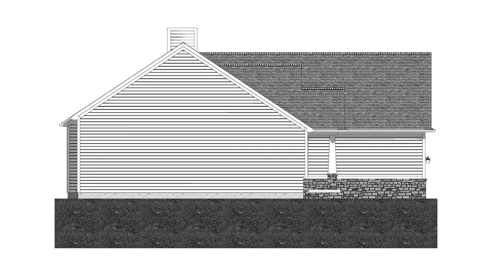 The Addison house plan, exterior view 4